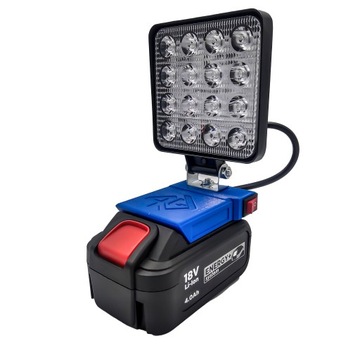 НАБОР ГРАФИТОВЫХ РАБОЧИХ ЛАМП 18В + НАБОР ПЕРЕХОДНИКОВ ДЛЯ РОЗЕТОК