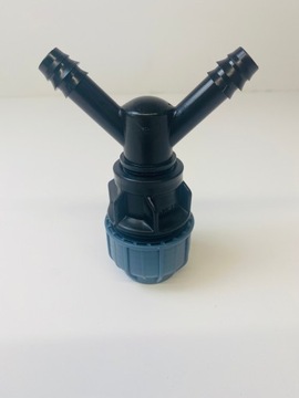 Разводка проходной трубы 25мм на 2 линии