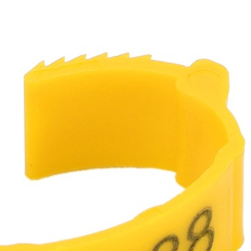 Кольцевые маркеры для кур гусей 100 шт.