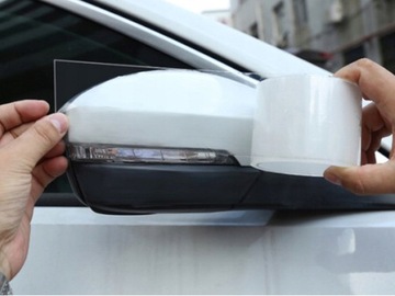 ЗАЩИТНАЯ ЛЕНТА ИЗ ФОЛЬГИ для порогов, кромок автомобиля, бесцветная, ПРОЧНАЯ, 7см x 3М