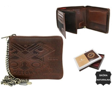 Мужской кожаный мотоциклетный кошелек RFID 1322