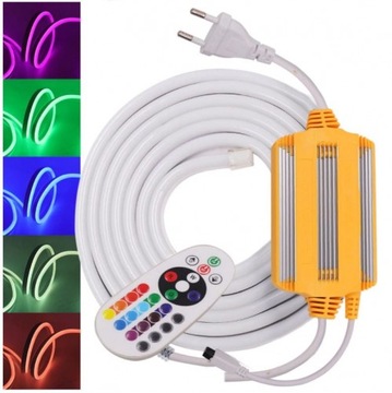 НЕОНОВЫЙ ГИБКИЙ СВЕТОДИОДНЫЙ СВЕТОДИОДНЫЙ ШЛАНГ 230 В RGB ДЛЯ МЕТРОВ