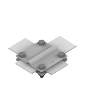 Złącze krzyżowe 2 płytki 4xM8 B do 30 mm