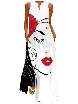 SUKIENKA ELEGANCKA LETNIA MAXI WIECZOROWA DŁUGA