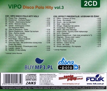 SKŁADANKA | VIPO DISCO POLO HITY VOL 3 | 2xCD