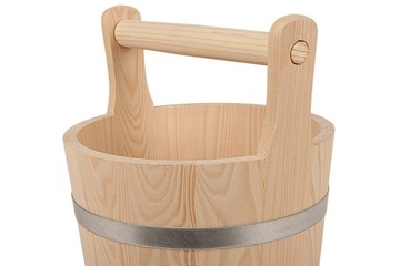 ДЕРЕВЯННОЕ ВЕДРО CEBER С РУЧКОЙ ДЛЯ САУНЫ, 5Л