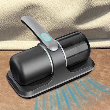 Vacuum Mite Remover, Handheld Bed Vacuum Effectively Low Noise gray