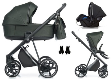 WÓZEK ROAN IVI FOTELIK KITE 0-13kg 3W1 FOREST GREEN