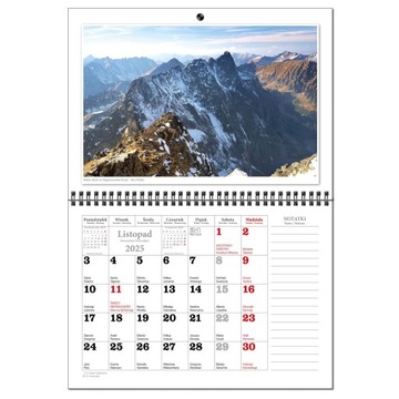 Календарь 2025 настенный планировщик А3 13 досок TATRA IMPRESSIONS