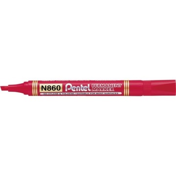 Перманентный маркер N860 скошенный красный - PENTEL