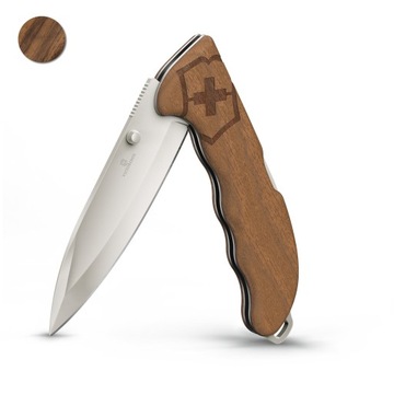 Victorinox 0.9415.D630, Нож Evoke Wood, зажим, одна рука
