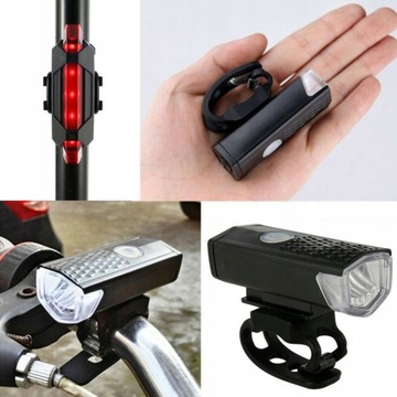 НАБОР ПЕРЕДНИХ ЗАДНИХ USB-ЛАМП ДЛЯ ВЕЛОСИПЕДА