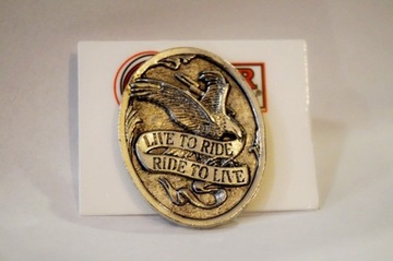 Przypinka Pin motocyklowy znaczek Live to Ride