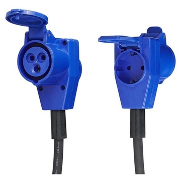 АДАПТЕР CEE УГЛОВАЯ ВИЛКА РОЗЕТКА 230 В КАБЕЛЬ ДЛИНОЙ 1,5 М ЗАРЯДКА КАМЕРЫ НА ПРИЦЕПЕ