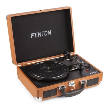 Gramofon w walizce Fenton RP115 USB/BTkolor brąz