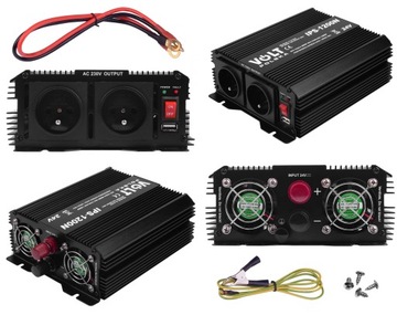 АВТОМОБИЛЬНЫЙ ПРЕОБРАЗОВАТЕЛЬ TIR 24В 230В 800Вт 1200Вт VOLT POLSKA TIR + USB