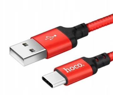 Oryginalny Kabel Hoco X14 1M USB- Typ C 3A QC3.0