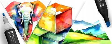 Алкогольные маркеры 80 шт.