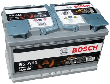 BOSCH SILVER AGM 80Ah S5 800A START STOP