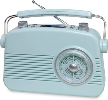 RADIO KUCHENNE SIECIOWO-BATERYJNE NIEBIESKIE