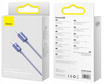 КАБЕЛЬ BASEUS STRONG USB-C ДЛЯ БЫСТРОЙ ЗАРЯДКИ TYPE-C PD 100 Вт QC 3,0 5 А 1,2 М