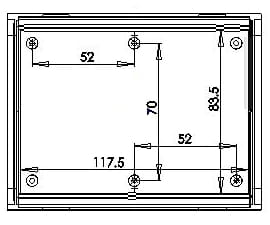 Z-91J Пластиковый корпус 130x100мм h=36мм яркий Z91J