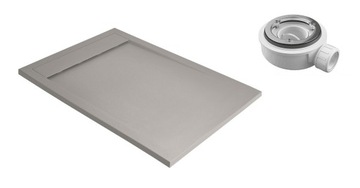 Brodzik RADAWAY Teos F 120x80 cemento konglomerat