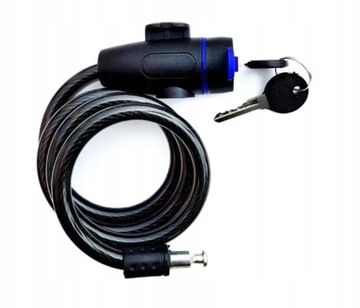 ZAPIĘCIE ROWEROWE ZAMKNIĘCIE DO ROWERU BLOKADA NA ROWER ŁAŃCUCH 2X KLUCZ