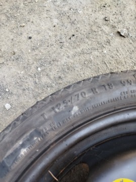 ЗАПАСНОЕ КОЛЕСО R18 AUDI A3 8P VW GOLF V VI 1K0601027B ПОВРЕЖДЕНО