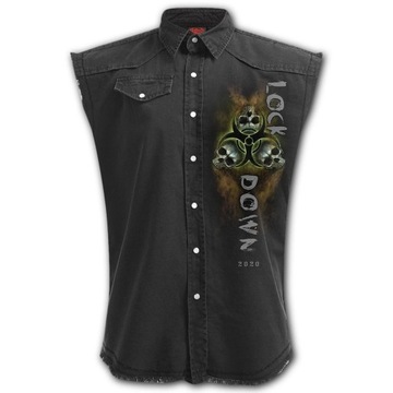 Self Isolation - Bezrękawnik Denim Spiral 3XL