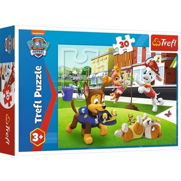 Puzzle 30 elementów Pieski w akcji Psi Patrol Paw