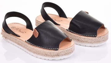 КОЖАНЫЕ ЭСПАДРИЛЬИ ЖЕНСКИЕ НА ПЛАТФОРМЕ ОБУВЬ НА ЛЕТО