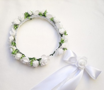 Венок для причастия, причастие, венок для причастия, жемчуг