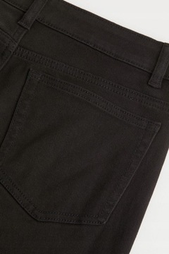 Rozszerzane spodnie z diagonalu Low Waist Jeans H&M r.36 BOOTCUT