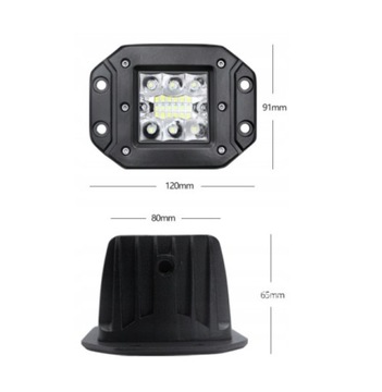 НАБОР 2Х РАБОЧИХ ЛАМП 40ВТ, УСТАНОВКА В БАМПЕРЕ