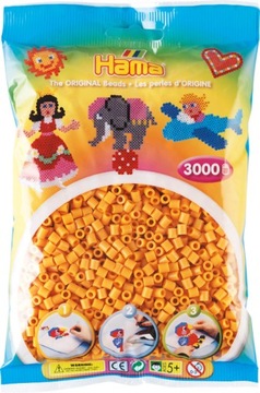 Koraliki 3000 szt b.ciemny żółty/piaskowy HAMA MID