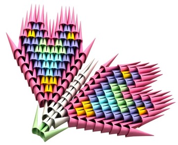 Zestaw klocków Gami Pink 250