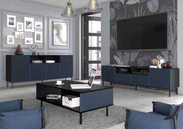 Szafka RTV Ravenna C 150 2D1S biały połysk UFPCZ