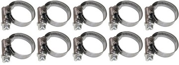 10 X OPASKA OBEJMA ŚLIMAKOWA NIERDZEWNA 12-22 mm JAKOŚĆ W-2