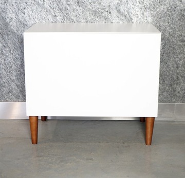 Nogi Nóżki Drewniane orzech 10 cm + blachy zestaw