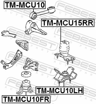 FEBEST TM-MCU10LH LOŽISKO MOTORU