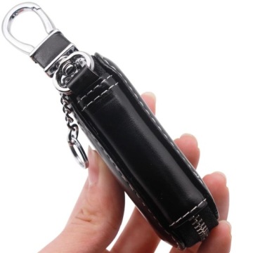 Красивый чехол - кольцо для ключей MINI COOPER из натуральной кожи