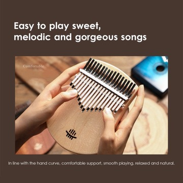 Портативное музыкальное пианино hluru с 17 клавишами для большого пальца