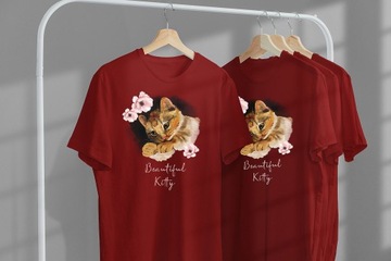 ФУТБОЛКА ДЛЯ ДЕТЕЙ КОШЕК КОТЯТ 140 СУПЕР КАЧЕСТВО