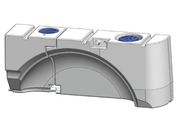 Бак для чистой и грязной воды 65л и 28л для колесной арки VW T6 T5