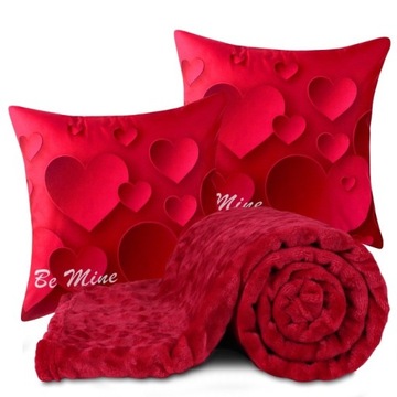 КОМПЛЕКТ ОДЕЯЛЬНЫХ ПОДУШЕК СЕРДЦЕ ПОДАРОК ​​НА ДЕНЬ СВЯТОГО ВАЛЕНТИНА - Романтический подарок
