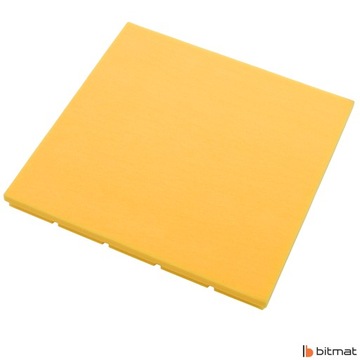Звукоизолирующий пенопластовый акустический коврик выпуклый куб 5см желтый 50х50х5см