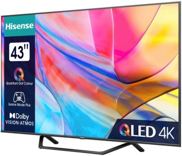 Телевизор HISENSE 43A7KQ QLED 4K HDR VIDAA Atmos