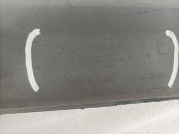 LIŠTA DVEŘE BÍLÁ PRAVÉ POSUVNÉ MERCEDES VITO VIANO W639 A6396901362