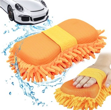 ГУБКА ИЗ МИКРОФИБРЫ ДЛЯ МЫТЬЯ АВТОМОБИЛЕЙ, БОЛЬШАЯ 37